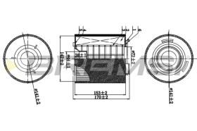 BREMSI FA0538 - AIR FILTER VW, AUDI, SEAT, SKODA
