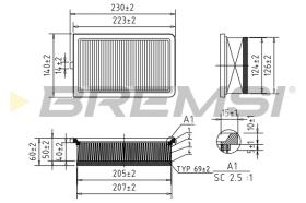 BREMSI FA0548 - CONO MONTAJE FUELLE 88 MM