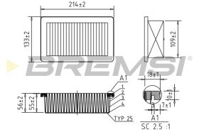 BREMSI FA0558 - CONO MONTAJE FUELLE 88 MM