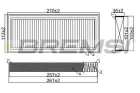 BREMSI FA0560 - FILTER