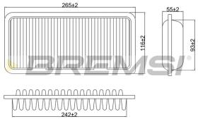 BREMSI FA0575 - CONO MONTAJE FUELLE 88 MM