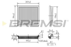 BREMSI FA0581 - FILTER