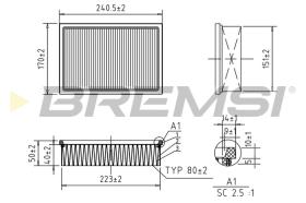 BREMSI FA0599 - FILTER