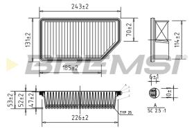 BREMSI FA0604 - FILTER