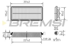 BREMSI FA0609 - FILTER