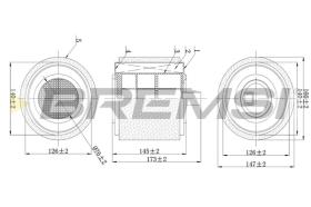 BREMSI FA0625 - AIR FILTER OPEL