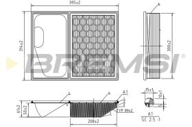 BREMSI FA0641 - AIR FILTER IVECO