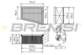 BREMSI FA0644 - AIR FILTER RENAULT, NISSAN, OPEL