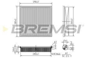BREMSI FA0654 - AIR FILTER RENAULT, NISSAN, OPEL