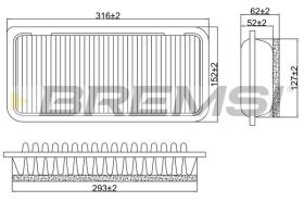 BREMSI FA1029 - CONO MONTAJE FUELLE 88 MM
