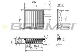 BREMSI FA1041 - CONO MONTAJE FUELLE 88 MM