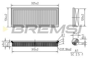BREMSI FA1046 - FILTER