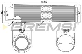 BREMSI FA1055 - AIR FILTER MERCEDES-BENZ