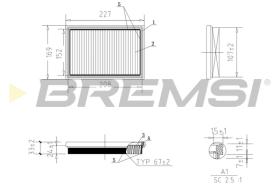 BREMSI FA1058 - AIR FILTER RENAULT, NISSAN, INFINITI