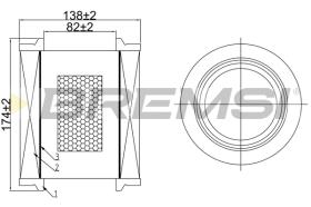 BREMSI FA1064 - CONO MONTAJE FUELLE 88 MM