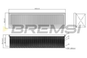 BREMSI FA1083 - CONO MONTAJE FUELLE 88 MM
