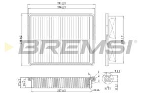 BREMSI FA1090 - AIR FILTER SSANGYONG