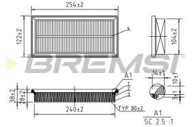 BREMSI FA1100 - CONO MONTAJE FUELLE 88 MM