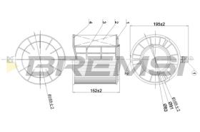 BREMSI FA1173 - CONO MONTAJE FUELLE 88 MM