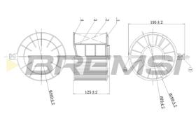 BREMSI FA1174 - CONO MONTAJE FUELLE 88 MM