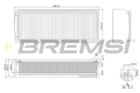 BREMSI FA1205 - AIR FILTER BMW, ALPINA