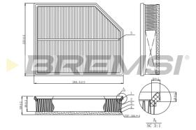 BREMSI FA1213 - AIR FILTER VOLVO