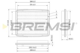 BREMSI FA1602 - FILTER