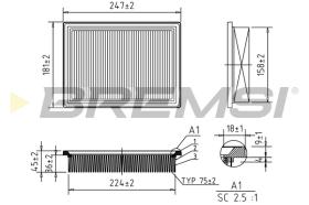 BREMSI FA1618 - FILTER
