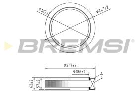 BREMSI FA1631 - FILTER