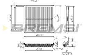BREMSI FA1634 - FILTER