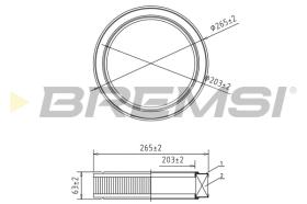 BREMSI FA1638 - FILTER