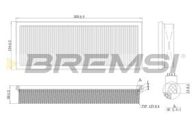 BREMSI FA1639 - AIR FILTER MERCEDES-BENZ, PUCH