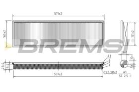 BREMSI FA1653 - AIR FILTER BMW
