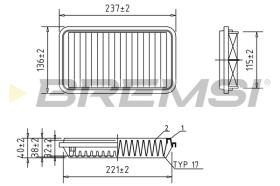 BREMSI FA1692 - FILTER