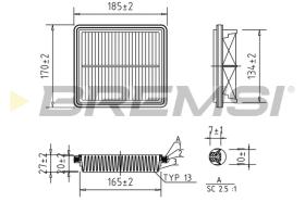 BREMSI FA2035 - FILTER