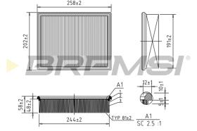 BREMSI FA2040 - FILTER