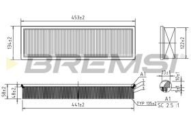 BREMSI FA2066 - AIR FILTER AUDI