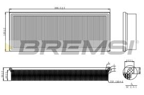 BREMSI FA2109 - AIR FILTER AUDI