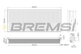 BREMSI FA2121 - AIR FILTER FORD