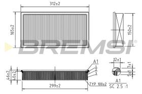 BREMSI FA2301 - FILTER
