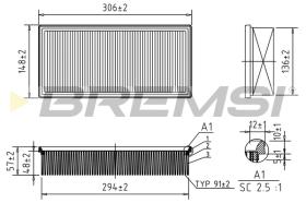 BREMSI FA2316 - FILTER
