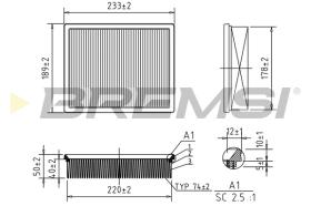 BREMSI FA2322 - FILTER