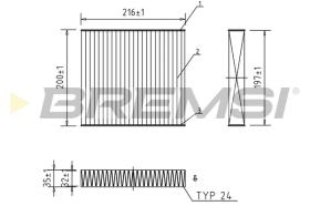 BREMSI FC0078A - CABIN FILTER RENAULT, NISSAN, LADA