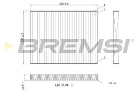 BREMSI FC0081 - CABIN FILTER FORD