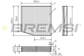 BREMSI FC0087 - CABIN FILTER MERCEDES-BENZ