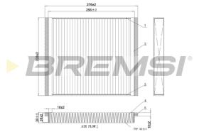 BREMSI FC0107A - CABIN FILTER OPEL
