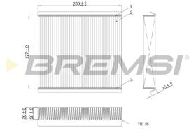 BREMSI FC0167C - CONO MONTAJE FUELLE 88 MM