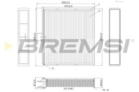 BREMSI FC0401 - CABIN FILTER RENAULT