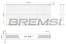BREMSI FC0403 - CABIN FILTER FIAT, PEUGEOT, CITROEN