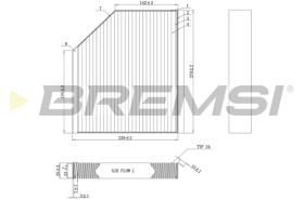 BREMSI FC0406A - CABIN FILTER AUDI, PORSCHE